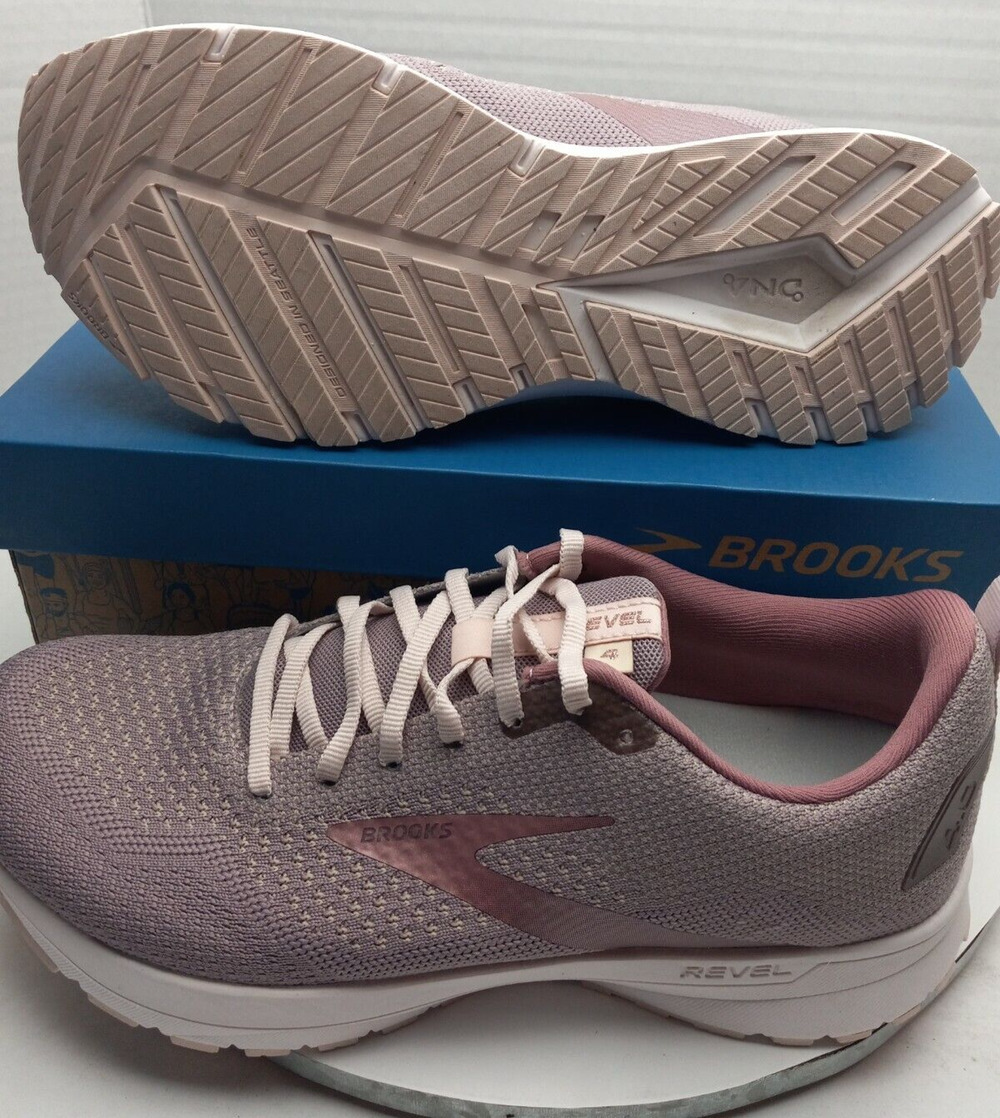 Brooks Revel 4 Metallic Primrose (Lavender) Running Shoes Womens Size 11 B